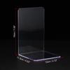 4Pc Acrylic Bookends Stand Bookshelf L-shaped Desk Organizer Desktop Book Holder Plastic Book Ends for Shelves School Stationery