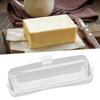 Plastic Butter Dish With Lid Transparent Cover Butter Keeper Container  For Refrigerator