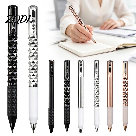Novelty Fidget Pen for Desk Deformation Ballpoint Pen, 3D Geometric Ergonomic Smooth Professional Meeting Supplies Writing Diamond Decompression