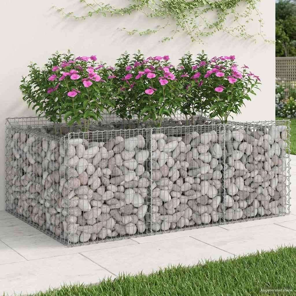 Gabion Raised Bed Silver