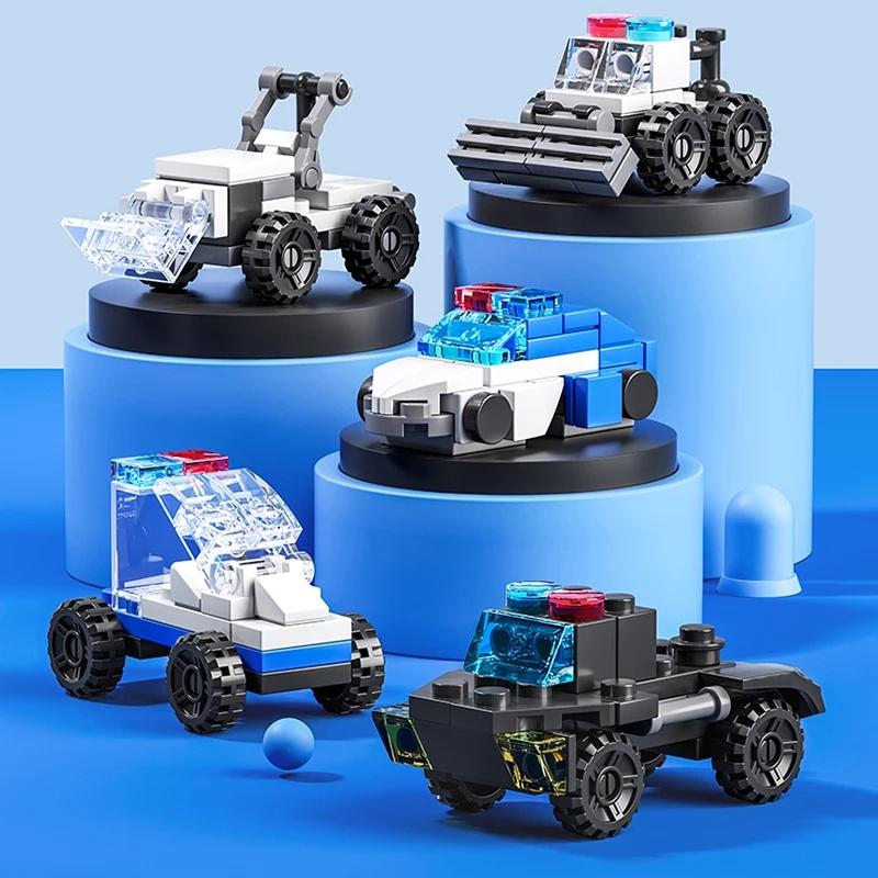 835 шт., 30 стилей, мини-транспорт, танк, самолет, автомобиль, образовательные модели, строительные блоки, детские кирпичи «сделай сам», игрушки для детей