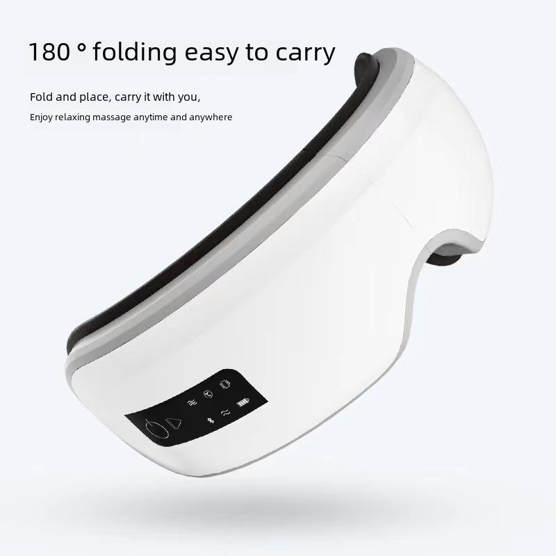 Массажер для глаз Bluetooth с вибрацией, акупунктурой и тепловой терапией для снятия усталости глаз