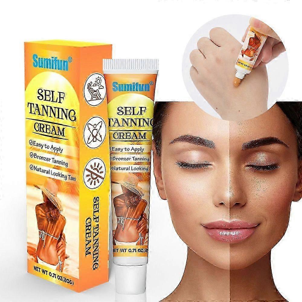 Self Tanning Cream Intensive Sunless Self Tanning & Body Bronzer Gel Brown Tanning Accelerator Gel,Bronzer Lotion Tanning Lotion