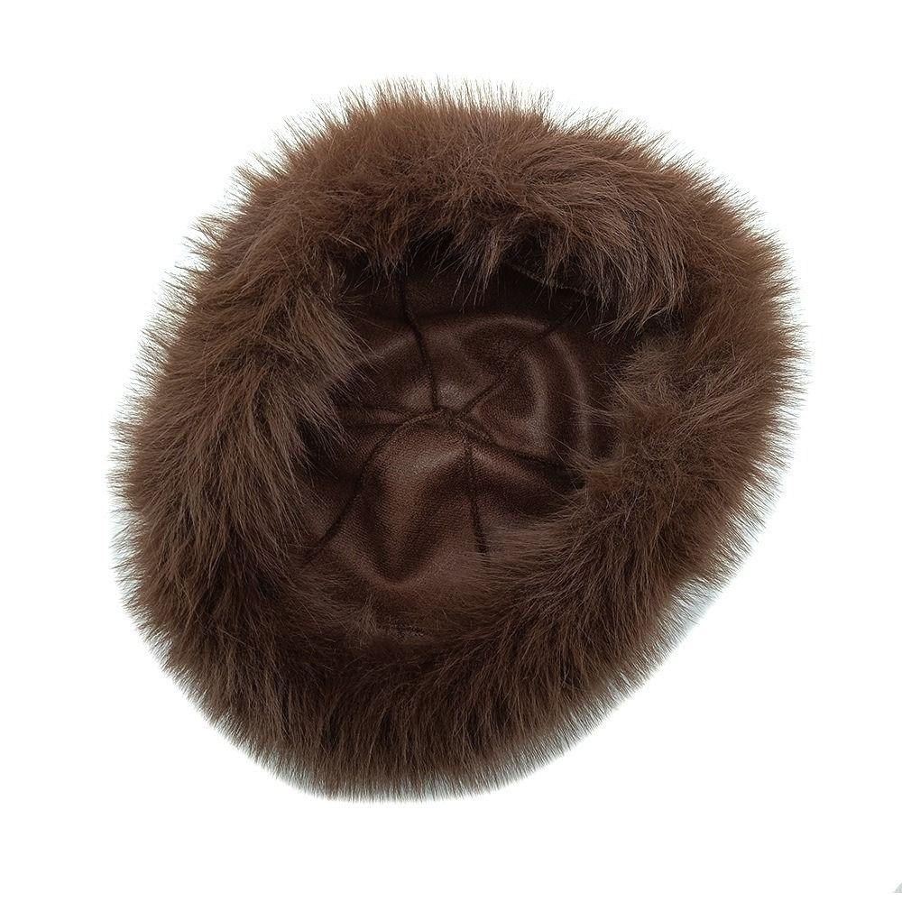 Утолщенная пушистая меховая панама, теплая зимняя шапка, новая плюшевая шляпа рыбака, женская