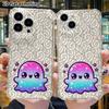 Чехол для телефона: 2D плоский чехол подходит для iPhone 18 17 16 15 14 13 Pro, прозрачный с защитой углов, звездное небо маленький призрак, Рождество и Хэллоуин gi