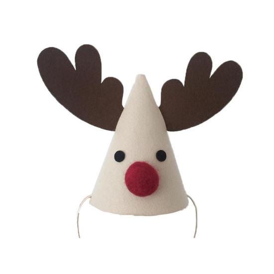 Christmas Party Cap Exquisite for Indoor Eco-friendly Decorative Tree Elk Xmas Party Cap Innovative Easy Wear Practical