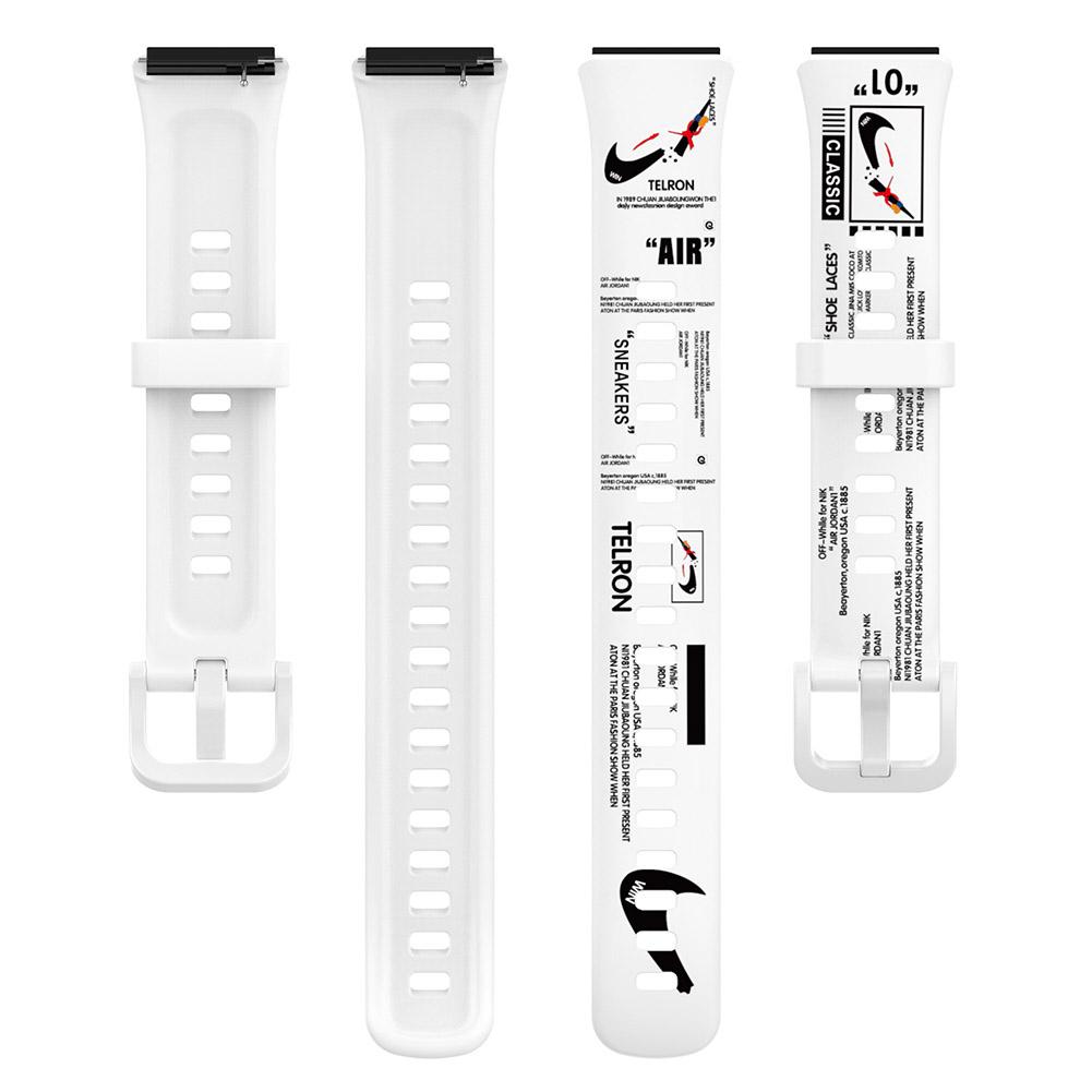 Colorful Printing Watch Strap Soft Replacement Wristband Adjustable Watchband Compatible For Huawei Band 7