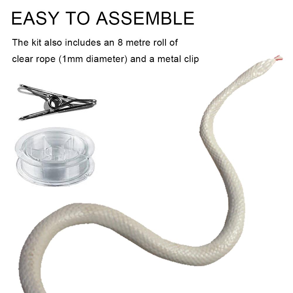 47,2-дюймовая змея-шутка с зажимом для веревки, реалистичная поддельная игрушка-змея, кляп, подарок (белый)