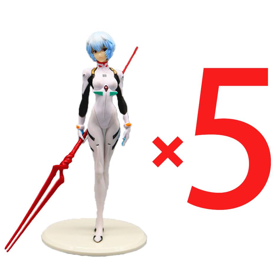 1-5 шт. 22 см Аниме NEON GENESIS EVANGELION EVA Аянами Рей кавайная фигурка ПВХ модель игрушки кукла коллекционные украшения подарки