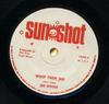 7-дюймовая пластинка JAH WOOSH  SUNSHOT BAND  Whip Them Jah  Straight To Ital Он SS009 Sunshot 1976 Великобритания Регги Ска Даб Б/у