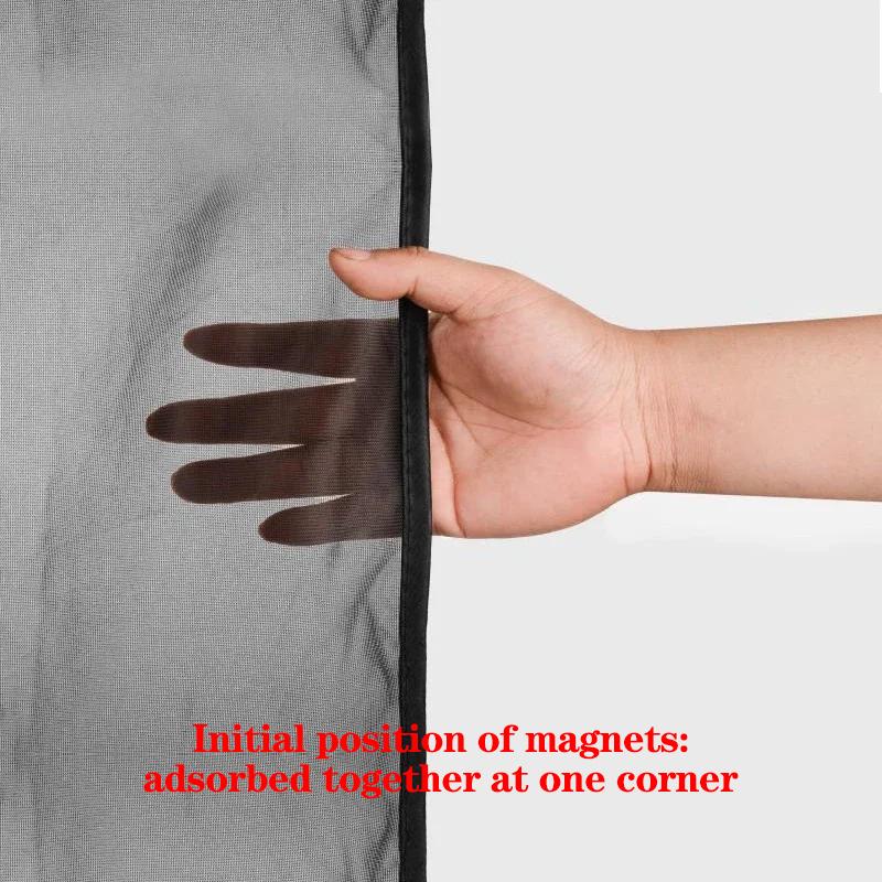 Магнитный автомобильный солнцезащитный козырек на боковое окно, сетчатая шторка для защиты от УФ-лучей, летняя защита, автомобильная оконная пленка