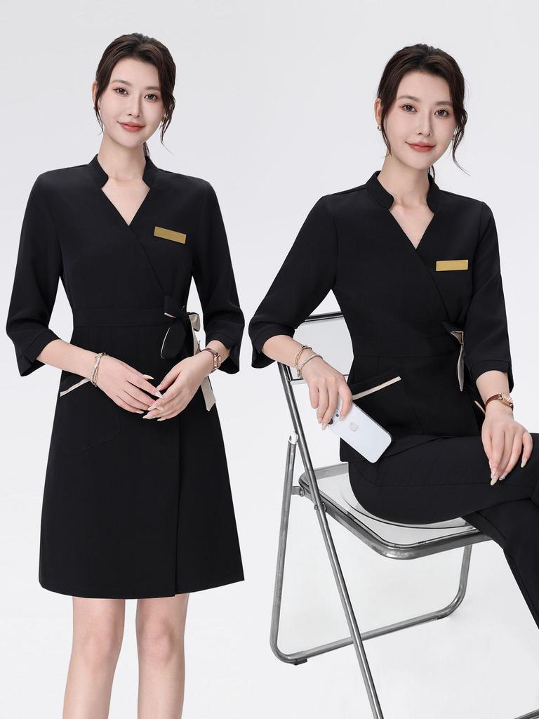 Платье с рукавом до локтя для косметологов, терапевтов салонов красоты и спа