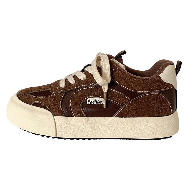 6576 латексная стелька/платформа немецкие тренировочные туфли женская обувь бордовый ретро 2024 новые популярные кеды белые туфли