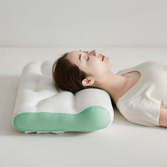 Cervical Support Pillow Sleep Enhancing Neck Pillow Breathable Ergonomic Pillow on Bed for Neck Fatigue Relief Healthy Sleep Posture