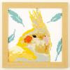 Olympus Embroidery Kit Cute Animal Parakeet 7551 - (Cockatiel)
