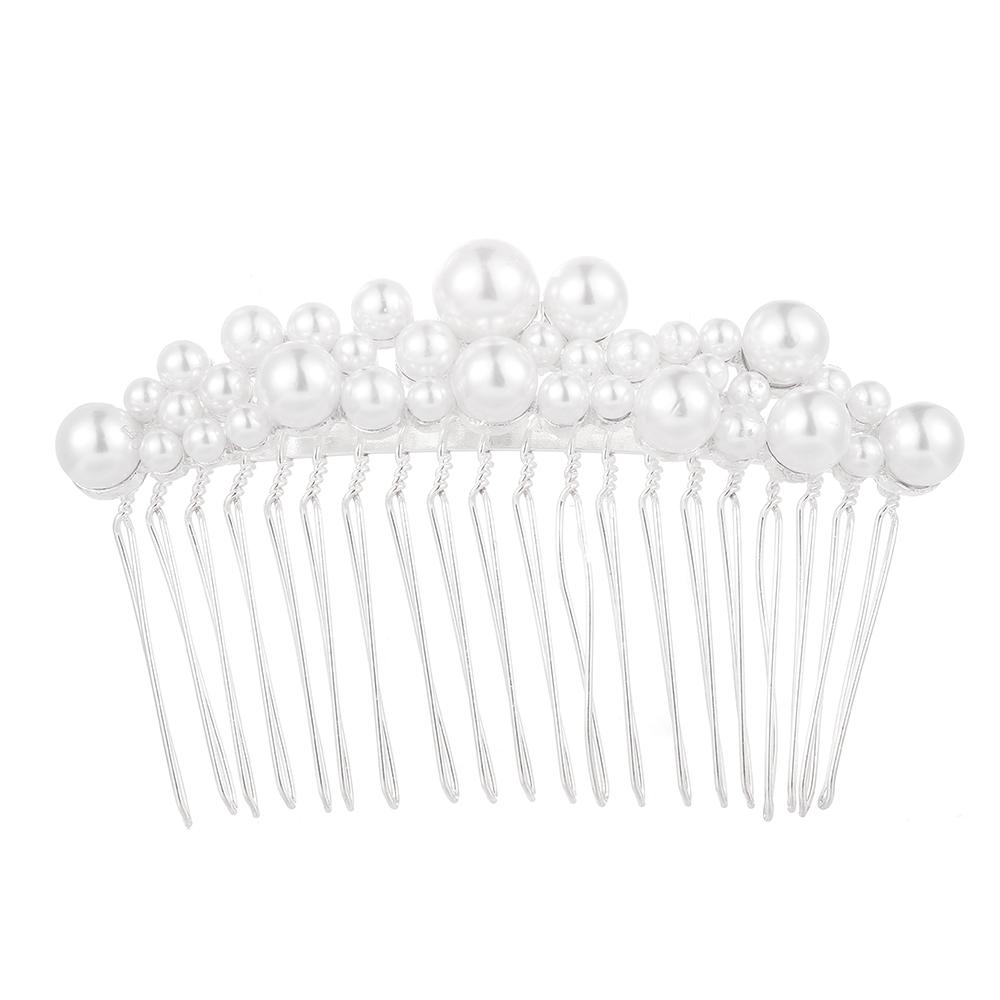 1 PC Women Handmade Hair Ornaments Haircomb Hairwear Bride Barrette Bridal Headpiece Pearl Hairpin
