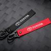 Metal Nylon Car Keychain Key Lanyard Auto Accessories For Toyota Corolla Yaris TRD Auris RAV4 Land Cruiser Camry Highlander Vitz