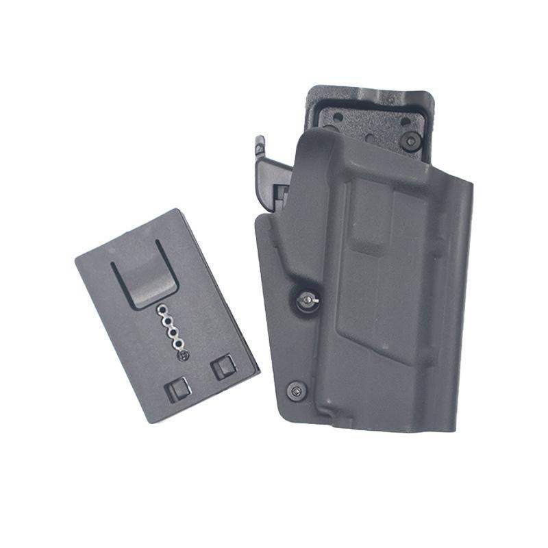 92/92G Universal Quick Draw Holster: Waist/Chest Mount, Thirteen-Speed Adjustment, Middle Finger Unlock, K-Board Recessed, Thigh Holster