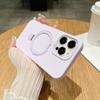 Подходит для iPhone17promax Жидкий силикон Магнитная присоска Опорный кронштейн Чехол для мобильного телефона Apple 16 Защитный чехол с большим отверстием