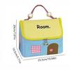 Polyester House Shape Makeup Bag Cute Toiletry Organizer Durable Travel Makeup Handbag  Gift