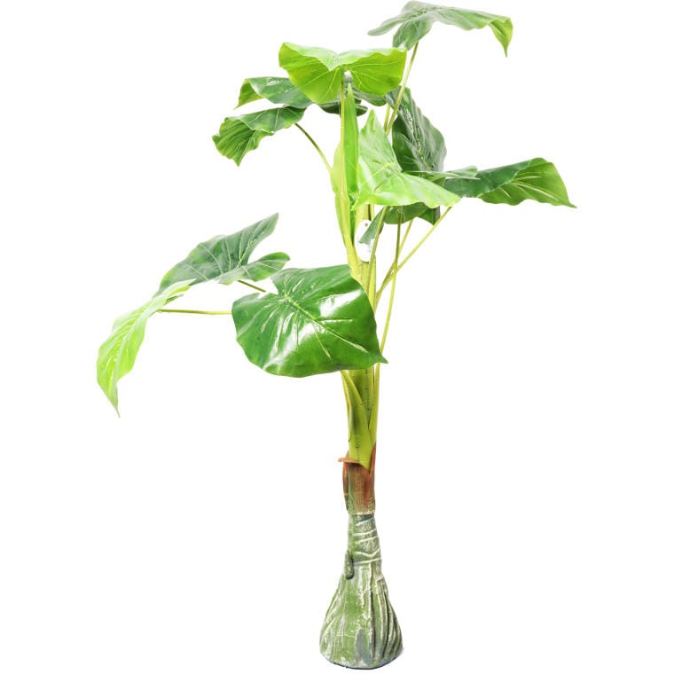 Standing Decorative Tree - Green, Large Leaves, Height 90 cm