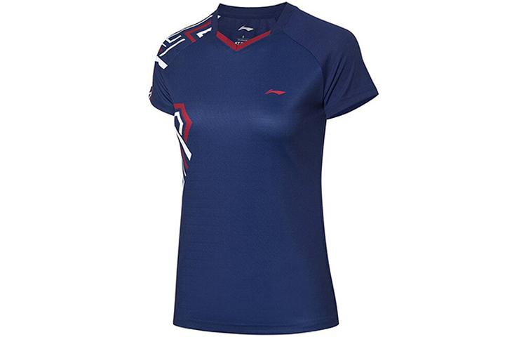 Li Ning Повседневные костюмы женские с круглым вырезом умеренной длины AATQ064-1