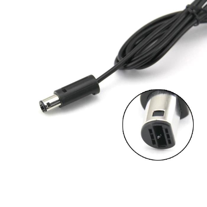 Manette filaire - Manette Noire Game Cube_26 - Compatible GameCube & Wii (RVL-001) - Vibration - Câble 1,5 m