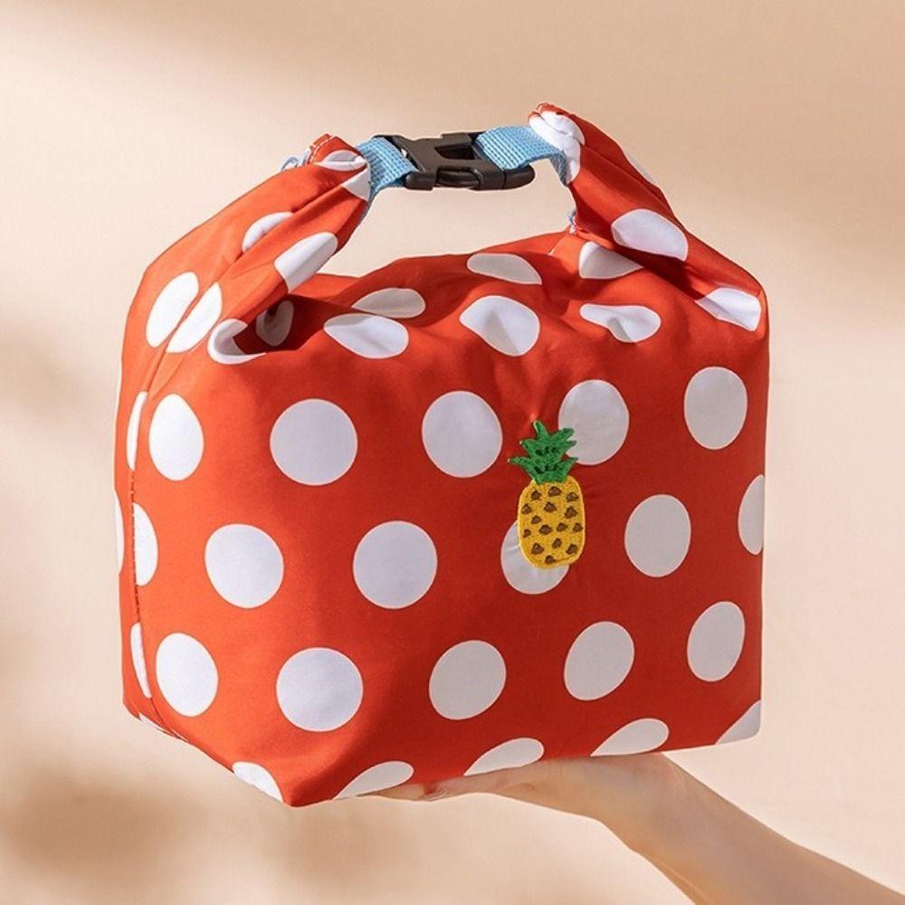 Insulated Lunch Bag Foldable Picnic Bag Cartoon Insulated Bag Cooling Storage