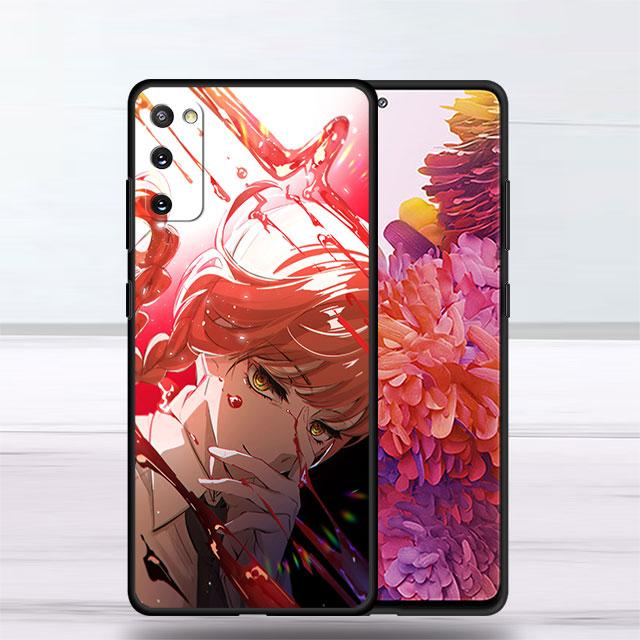 Чехол для Samsung Galaxy S22 Ultra S20 FE S21 Plus S10 Lite S10e S9 S8 S7, силиконовый чехол для телефона, мягкий чехол с бензопилой, человек Makima Sac