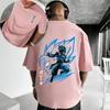 Dragon Ball Ultra Цифровой Прямой Спрей Печать Свободный Большой Размер Тяжелый 240г Чистый Хлопок Короткий Рукав Футболка Мужская Половина