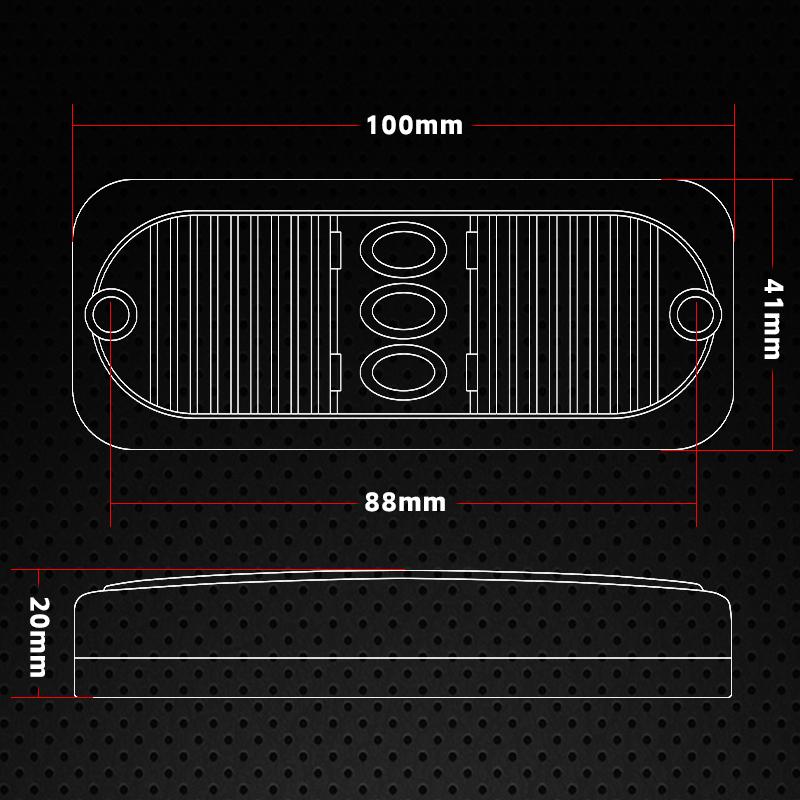 Trailer LED Side Marker Brake Light 12V 24V Stop Taillight Turn Signal Clearance Lamp For Truck Offroad Bus Car External Light