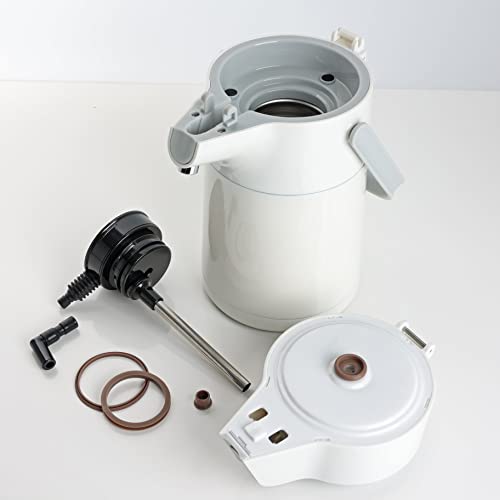 Термос-кувшин Pearl Metal, 2,2 л, Нержавеющая сталь, Изолированный, Настольный, Широкое горло, С наклонным носиком, Молочно-белый, Eco Stage HB-6759