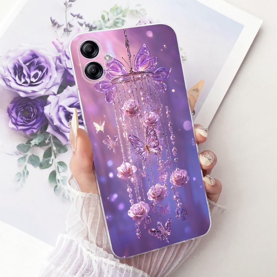 Чехол для телефона Samsung Galaxy A04E A042F Чехол Модный Простой прозрачный Мягкий силиконовый корпус SamsungA04 A 04 E Funda