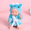 3.5in Bionic Sleeping Doll Palm Reborn Frog Dog Bear Bjd Cute Animal Adjustable Joints Comfort Girls Toys Pajama Clothing Change