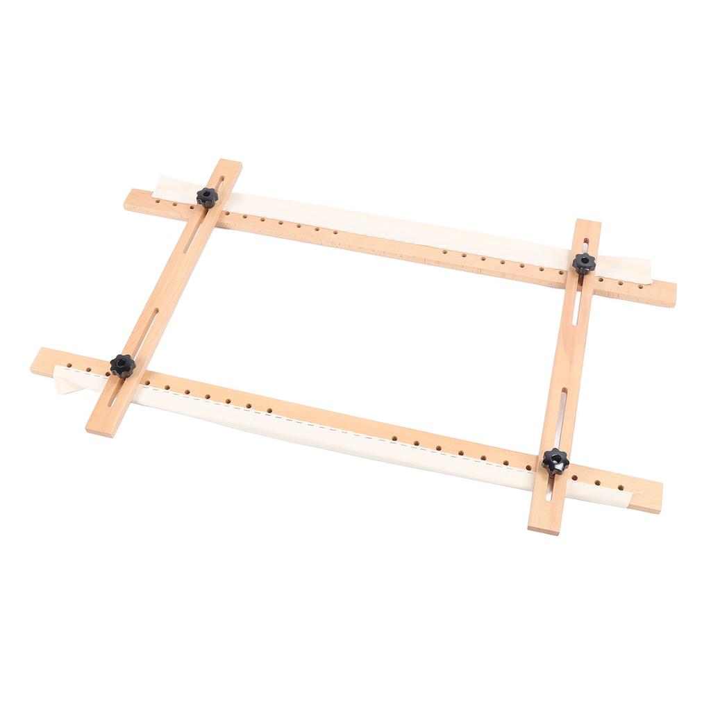Wooden Embroidery Frame Rectangle Adjustable for Display 60x100cm Craft Sewing Accessory
