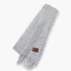 MARGESHERWOOD PUPPY TOUCH FRINGE MUFFLER_grey Blue