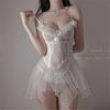 Sexy Lingerie Transparent Pajamas Flirting Uniform Perspective Hot Seduction Teasing Passion Suit