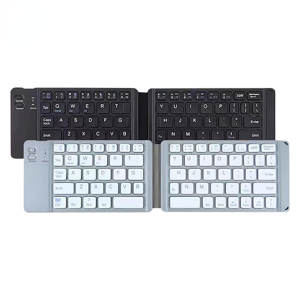 Portable Wireless Folding Bluetooth Keyboard For Windows Android IOS System Universal Phone Multi-Function Button Mini Keyboard