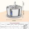 Stainless Steel Smart Pet Water Fountain - Automatic Cat Drinker