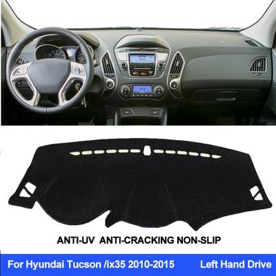Автомобильный чехол на приборную панель для Hyundai Tucson ix35 2010-2012 2013 2014 2015, коврик для приборной панели, коврик для приборной панели, ковер с защитой от ультрафиолета