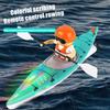 Remote Control Kids Boat Toy with LED Paddle Kayak Waterproof 2.4GHz RC River Boat Lake Pool Bathtub