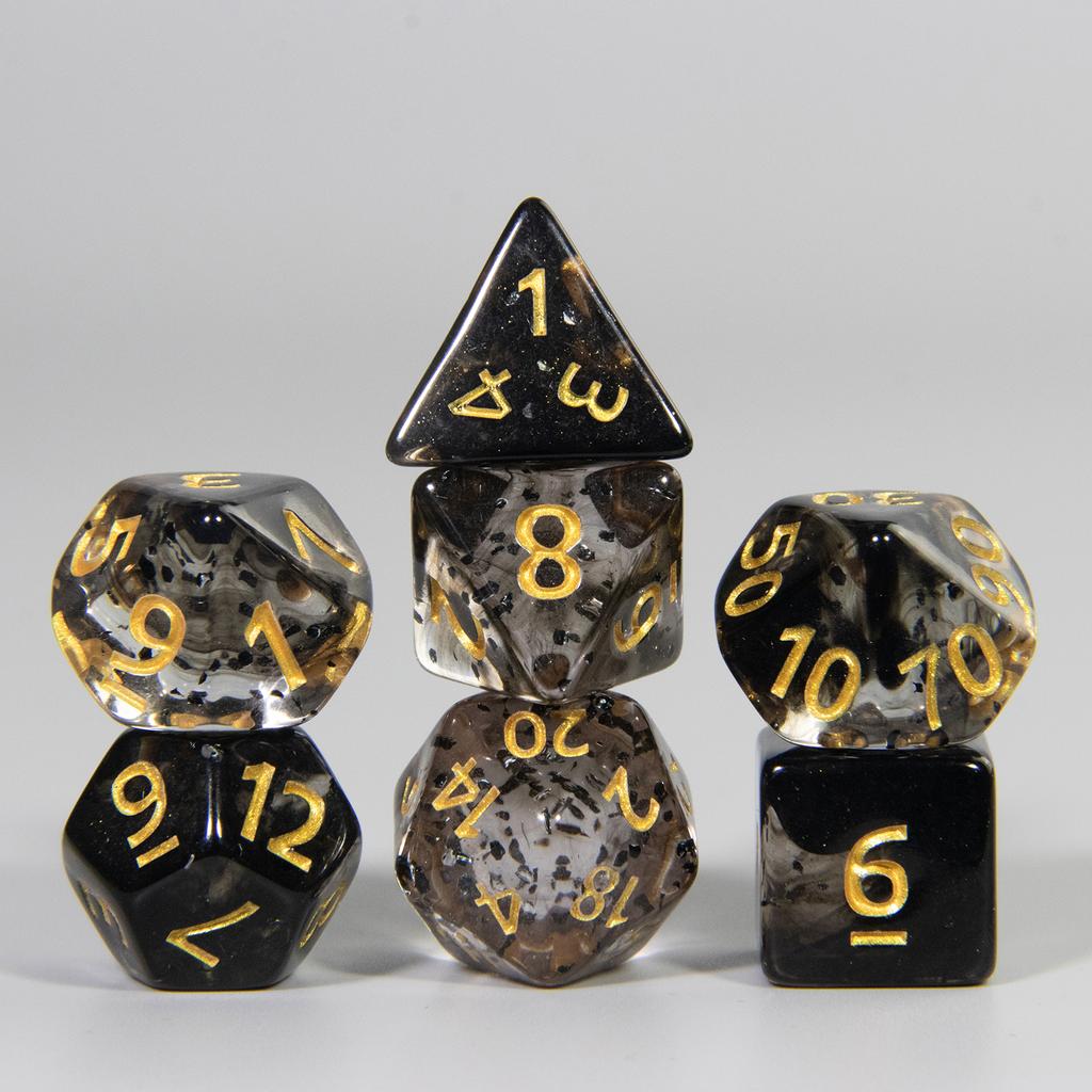 Набор игральных костей DND из 7 многогранных цифровых игральных костей D4 D6 D8 D10 D% D12 D20 для настольных игр DND RPG