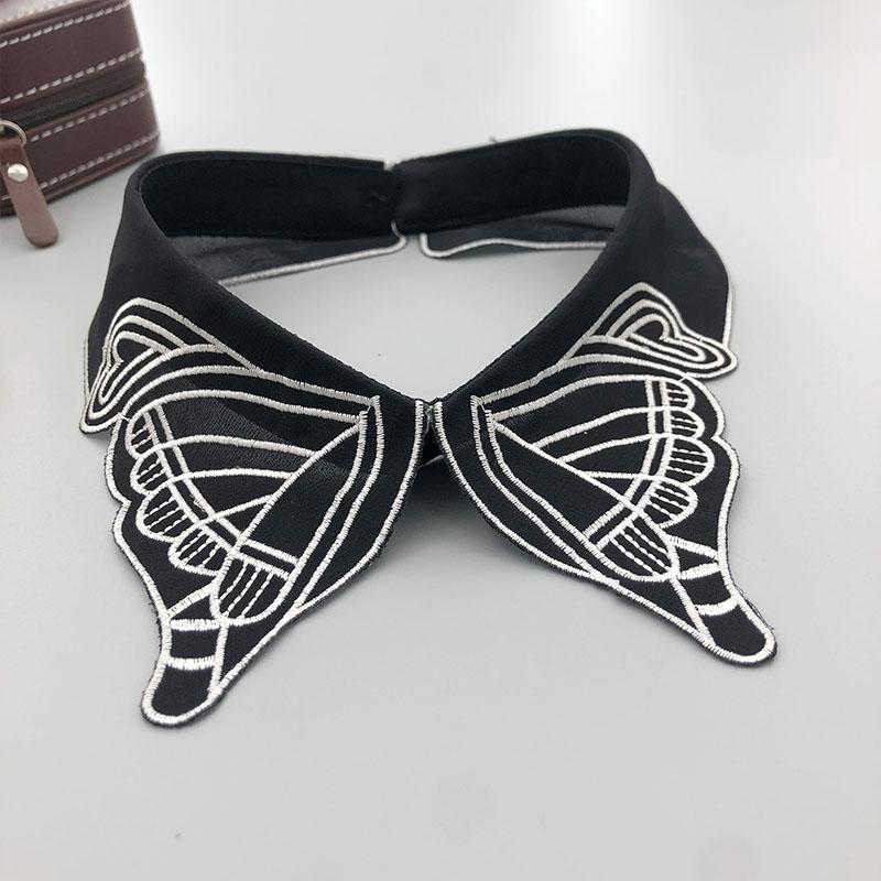 Beading Fake Collar Women Elegant Diamond Detachable Collars for Woman False Shawl Shoulder Wrap Lapel False Collars Woman Tie