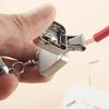 Stainless steel folding mini nail clippers, flip keychain decorative charm, mini small portable nail clippers