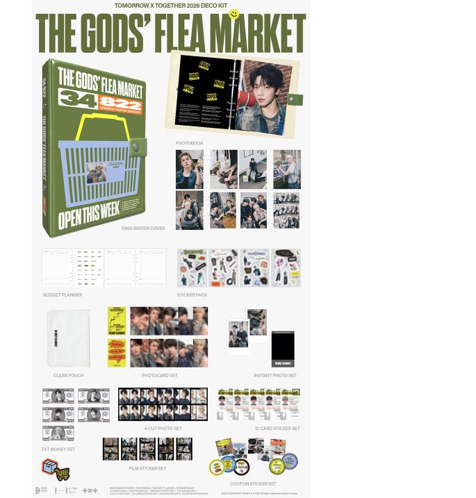 [Предзаказ] TOMORROW X TOGETHER (TXT) 2026 DECO KIT Официальные товары