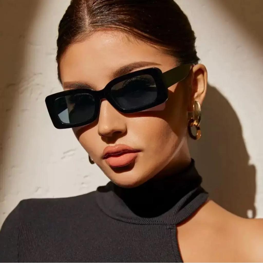 New Small Square Sunglasses Women Men Trendy Vintage Brand Designer Hip Hop Square Glasses Female Eyewear Uv400 Eyeglasses
