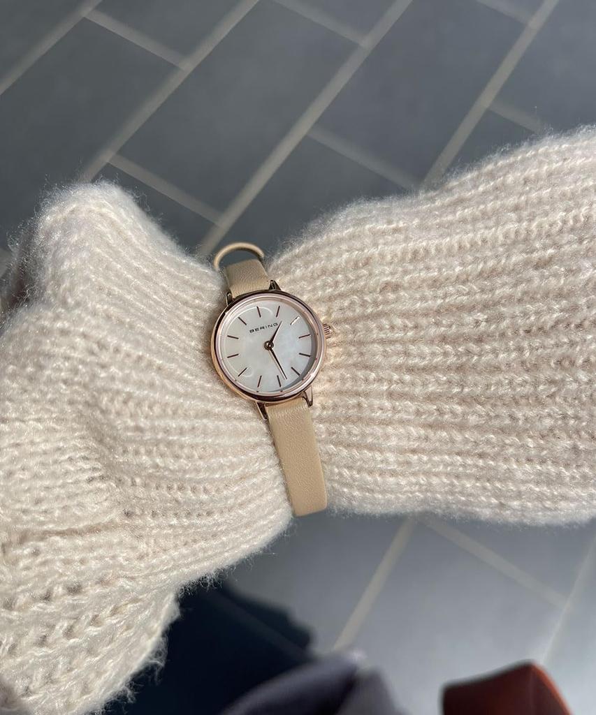 Классические мини-часы [Bering] 11022-566 Off-White
