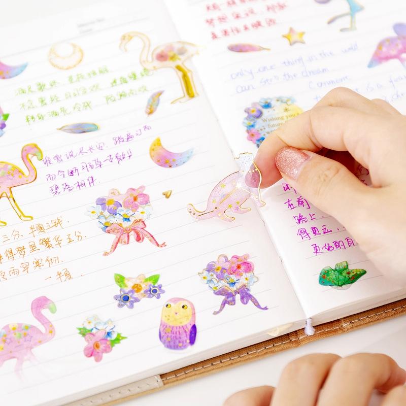 Crystal Drops Glue Stickers 3D Relief Golden Butterfly Sticker Diy Scrapbook Diary Mobile Phone Case Paster Decals Stickers