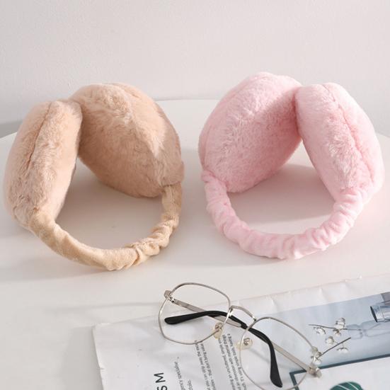 Женские зимние наушники, толстые плюшевые наушники для защиты ушей, ветрозащитные, регулируемая длина, складные, противоскользящие, для езды на работу, катания на лыжах, наушники с повязкой на голову