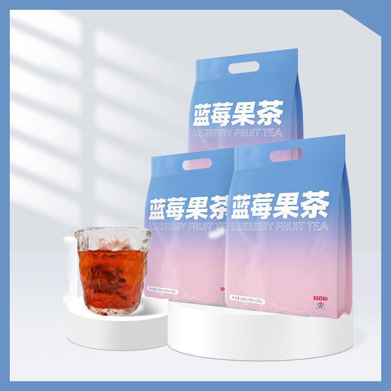 Черничный фруктовый чай Сладкий и фруктовый шелковичный чай с жасмином и цветком богини в пакетиках